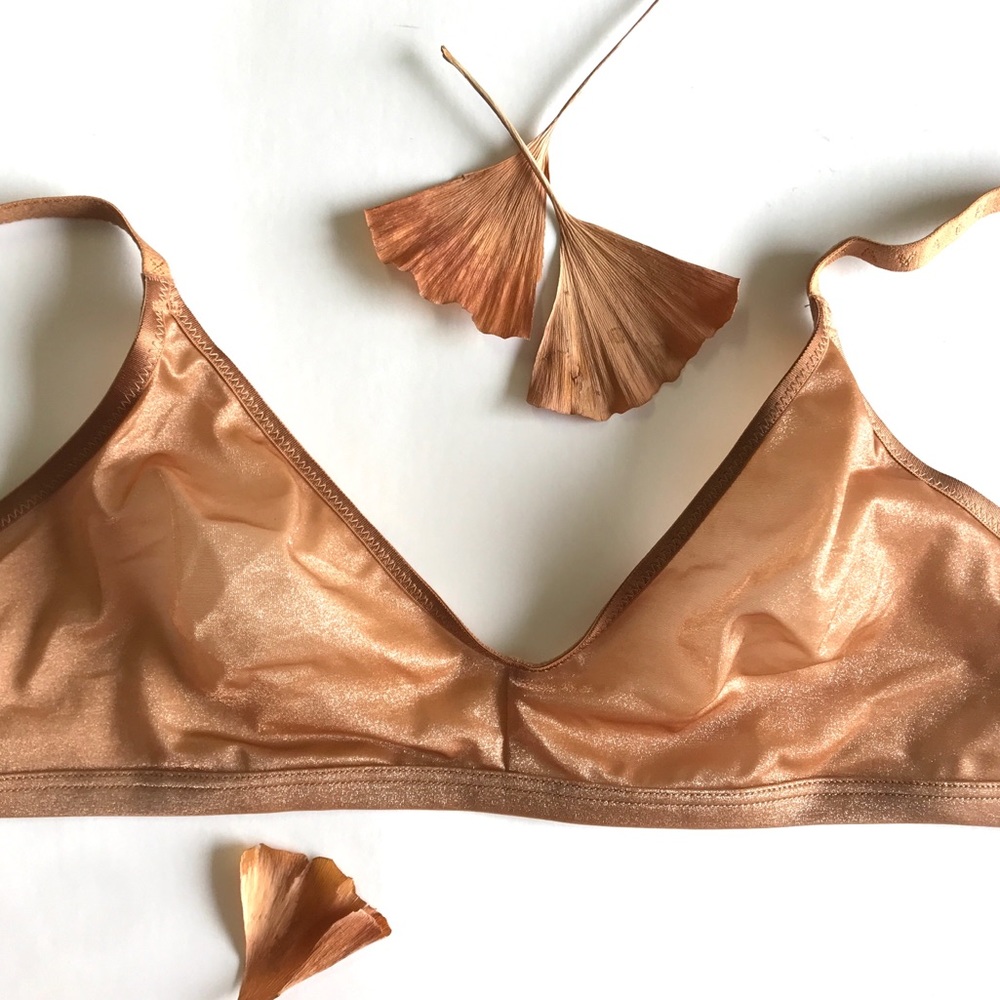 Savage X Fenty Shimmer Rose Gold Bralette